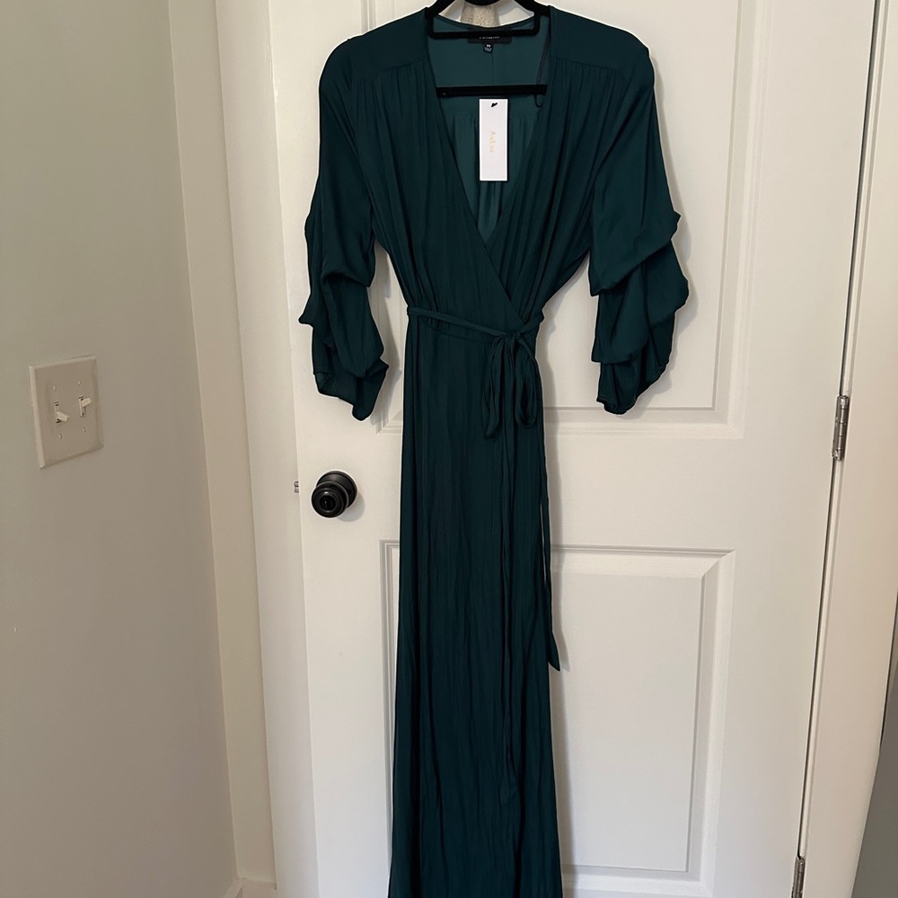 Aakaa Teal Maxi Dress